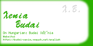 xenia budai business card